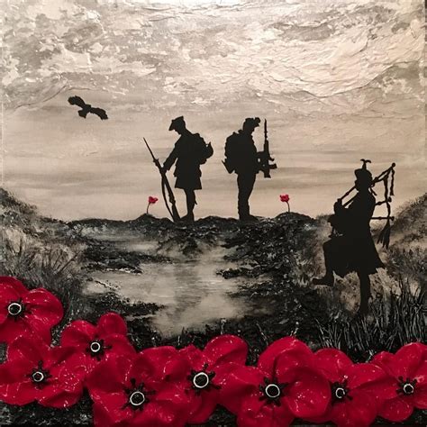 The War Poppy Collection Remembrance Art by Jacqueline Hurley on ...