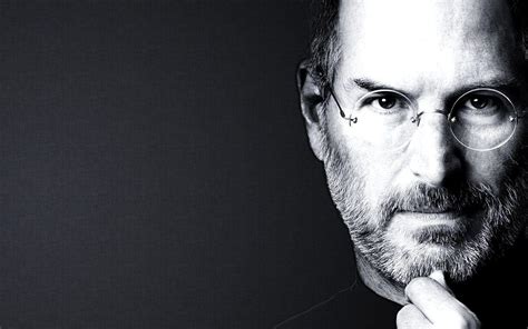 Steve Jobs Black Wallpaper