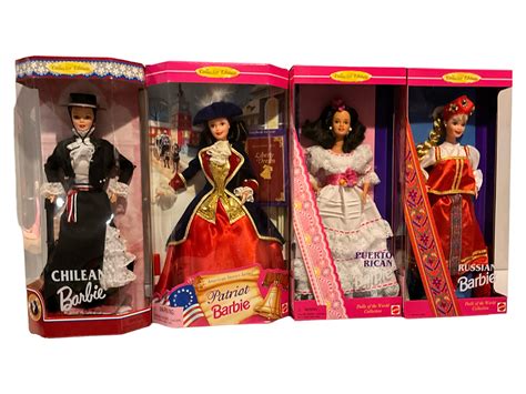 Lot - (4) Collector Edition Barbies