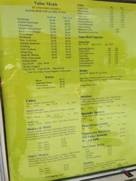 Zesto Ice Cream & Grill (Cherry Hills) Menu - Urbanspoon/Zomato