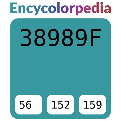 #38989f Hex Color Code, RGB and Paints