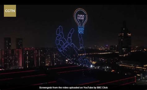 Watch: Over 500 Drones Put Up Spectacular Light Show In China