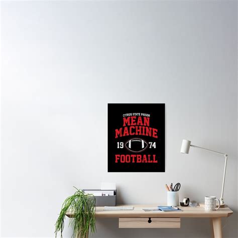 "Mean Machine Football" Poster for Sale by huckblade | Redbubble