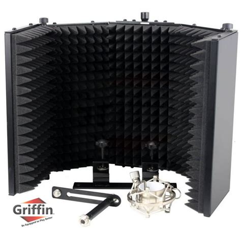 Studio Microphone Soundproofing Acoustic Foam Panel by GRIFFIN Soundproof Filter Sound Diffusion ...
