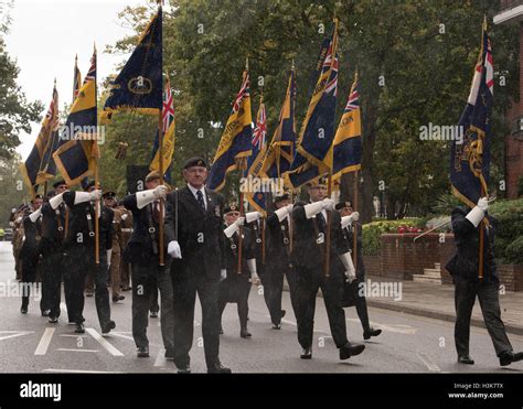 Royal british legion parade standards hi-res stock photography and ...