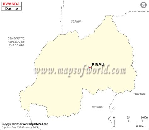 Blank Map of Rwanda | Rwanda Outline Map