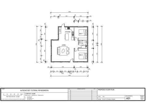 AutoCAD Tutorial – Draw A House Floor Plan – Free CAD Blocks in DWG ...