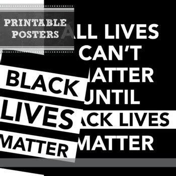 Black Lives Matter Printable Posters: Maya Angelou & MLK Quotes + I Can ...