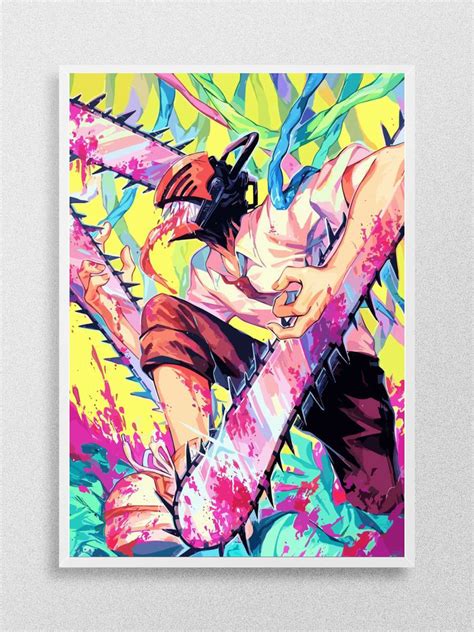 Chainsaw Man Anime Poster Çerçevesiz Yüksek Kalite Anime Duvar Poster | Poster Baskı Modelleri ...