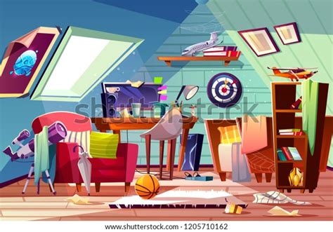 1,249 Cartoon Messy Room Images, Stock Photos & Vectors | Shutterstock