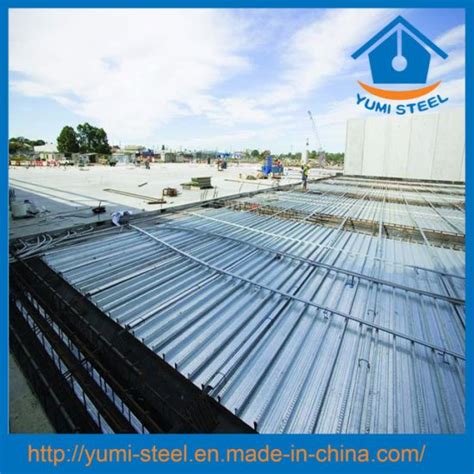 China Galvanized Steel Bondek Slab Floor Decking Sheet - China Floor ...