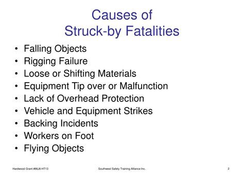 PPT - Module 4 Struck-By Hazards PowerPoint Presentation, free download - ID:160299