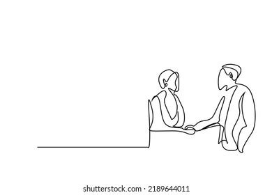 Continuous Line Drawing Business Man Thinking Stock Vector (Royalty Free) 1508175395 | Shutterstock