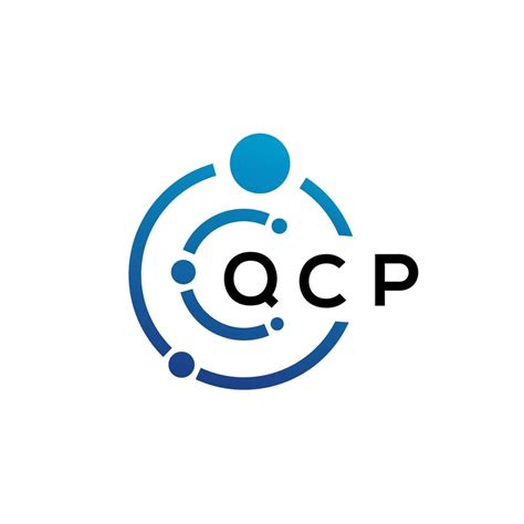 QCP letter technology logo design on white background. QCP creative initials letter IT logo ...