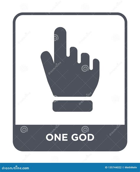 One God Icon in Trendy Design Style. One God Icon Isolated on White Background Stock Vector ...