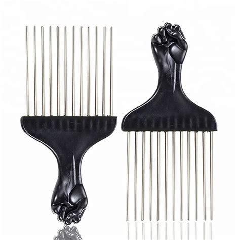 Buy Barber Metal Hair Styling Pik Afro Pick Hair Comb - Buy Pik Afro Pick Hair Comb,Hair Styling ...