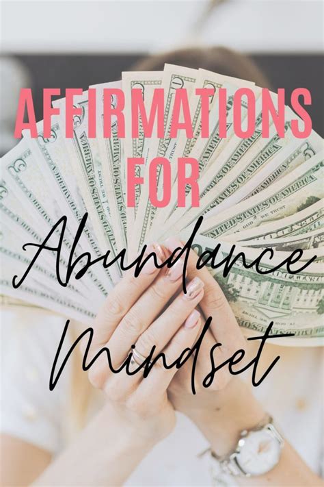 Powerful Affirmations for Abundance Mindset