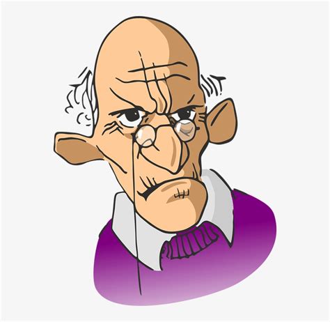 The Angry Patient - Cartoon Grumpy Old Man - Free Transparent PNG Download - PNGkey