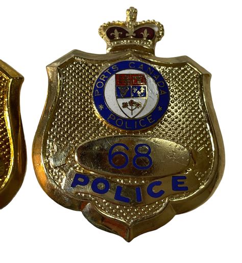 Lot of 2 Ports Canada Police Badges