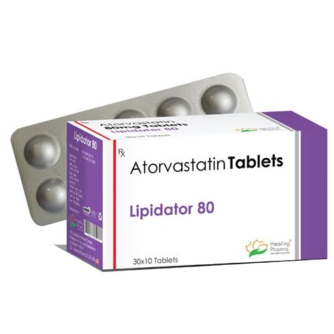 Atorvastatin (Lipidator 80) 80 mg - HealingPharma.com