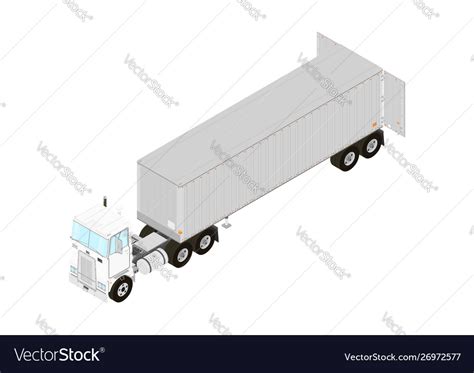 Tractor unit and trailer Royalty Free Vector Image