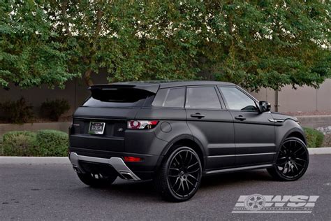 Giovanna Kilis Matte Black 22" on Range Rover Evoque :: Land Rover Range Rover Evoque :: Range ...