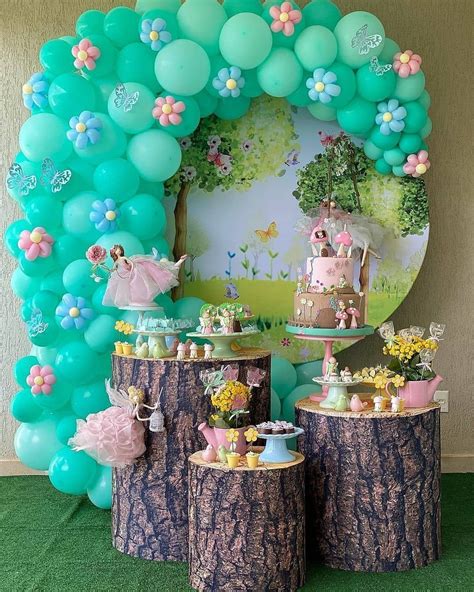 Party Girls, Birthday Parties, Balloon Decorations, Birthday Decorations, Enchanted Forest Theme ...