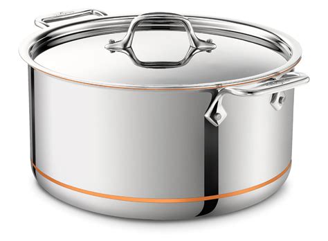 All-Clad Copper Core Stainless Steel Stock Pot | 8 Qt. in 2021 | Copper cookware, Stock pot ...