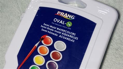 PRANG Watercolors Unboxing and Review - YouTube