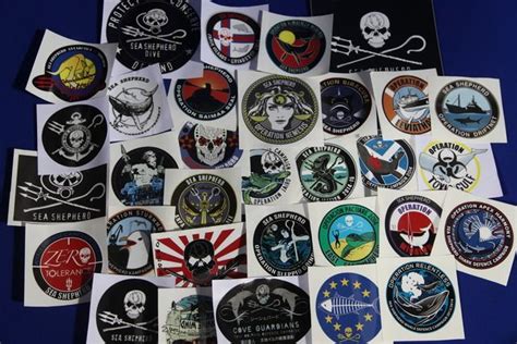 Sea Shepherd Stickers Logo's £2.50 each Jolly roger campaigns | eBay