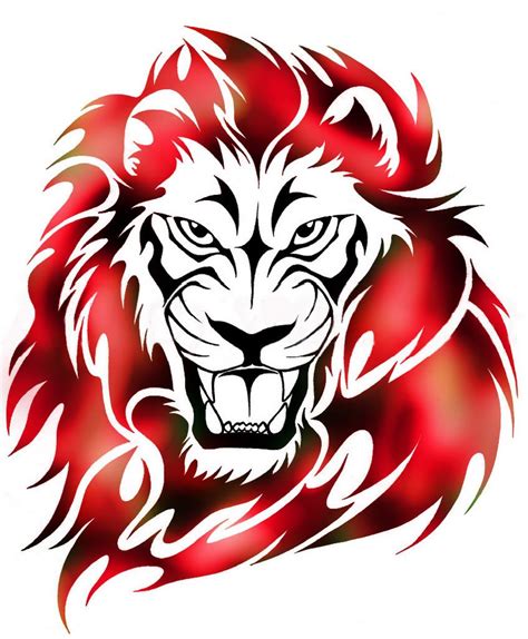 Tribal lion | Tribal lion tattoo, Tribal lion, Lion tattoo design