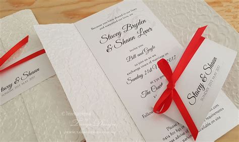 Red Wedding Invitation Designs