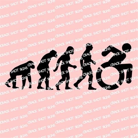 Evolution of Disability Decal Sticker Car Truck Laptop Disabled Ramp ...