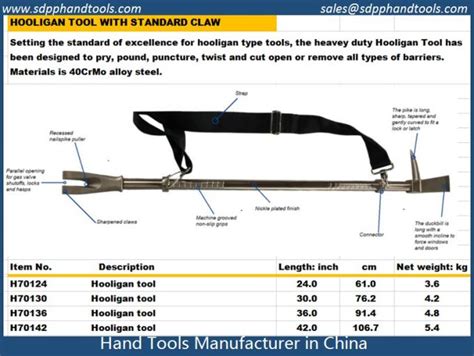 halligan bar with metal cutting claw, forcible entry rescue tool ...