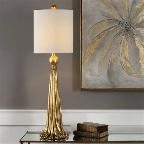 Uttermost Paravani Antique Metallic Gold Buffet Table Lamp - #32N99 | Lamps Plus