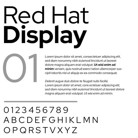 Red Hat Display Font Family — Pixelbag Free Design Resources