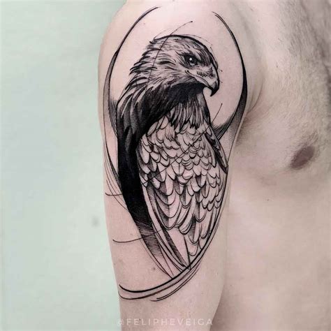 Hawk Arm Tattoo