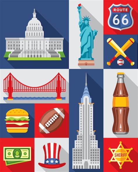 Premium Vector | Set of new york city icons