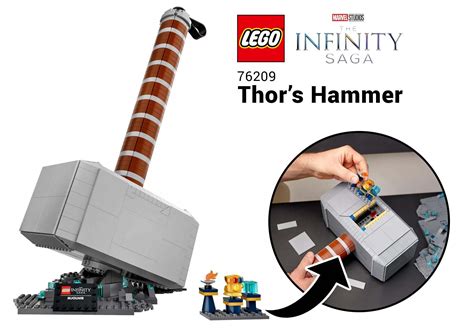 LEGO Marvel Infinity Saga 76209 Thor's Hammer revealed as life-size replica you can build [News ...