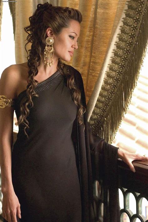 American actress Angelina Jolie as Queen Olympias, the mother of ...