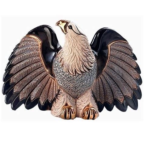 Ceramic Bald Eagle Figurine | De Rosa Collection | Sculpture