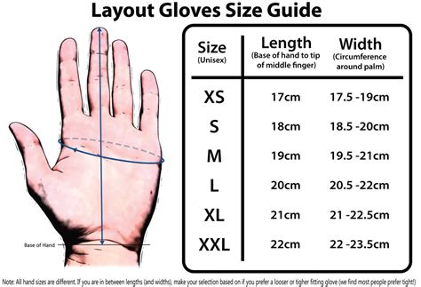 Sizing Chart | Layout Ultimate