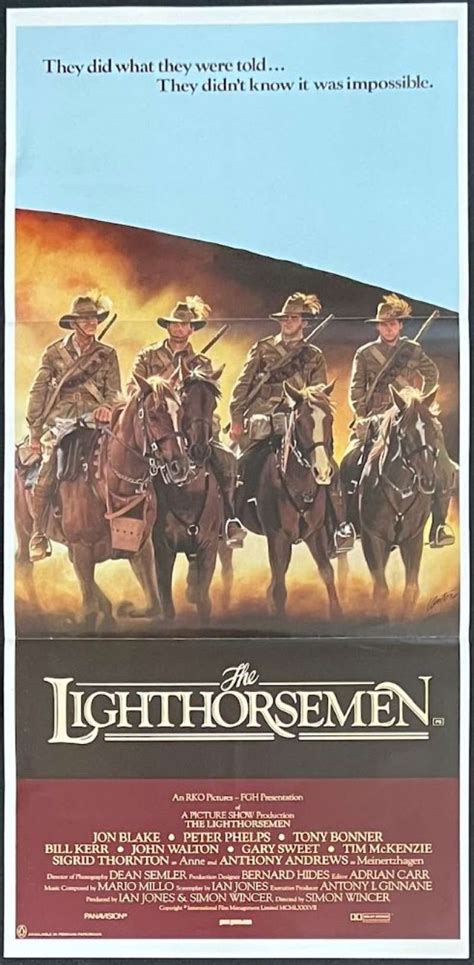 All About Movies - The Lighthorsemen Poster Original Daybill 1987 Jon ...