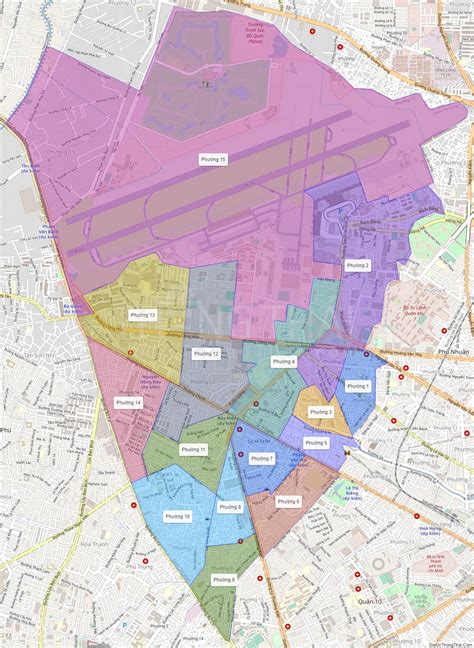 Map of Tan Binh district - HCMC - Địa Ốc Thông Thái