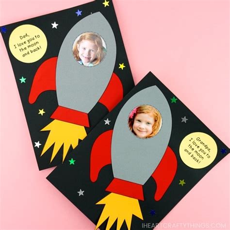 Easy Rocket Ship Father's Day Craft Idea -Simple Craft For Preschoolers ...