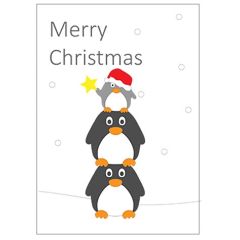 5 x Little Penguin Christmas Cards - Tower | Little Penguin