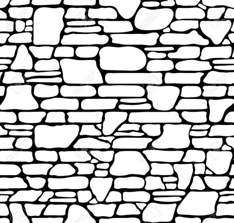 Seamless Grunge Stone Brick Wall Texture. Vector Illustration. Royalty ...