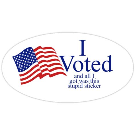 "I Voted... sticker" Stickers by jasonsilberman | Redbubble