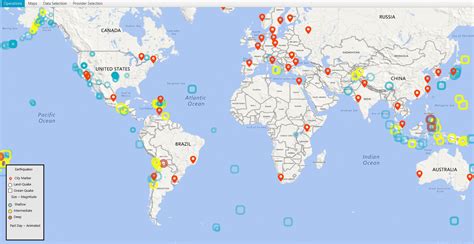 Live Data Visualization Map