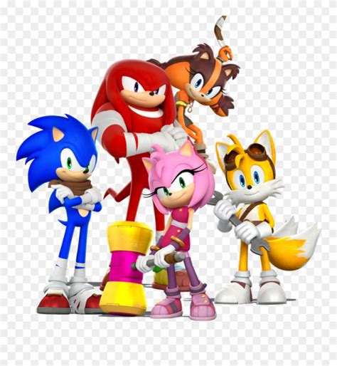 Download Sonic Boom Png - Sonic Tails Amy And Knuckles Clipart ...